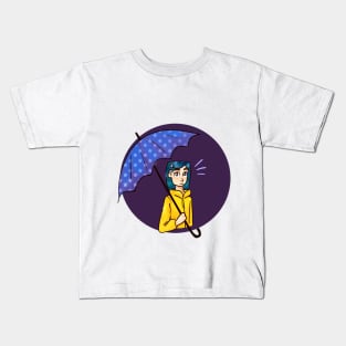 Coraline, star umbrella Kids T-Shirt